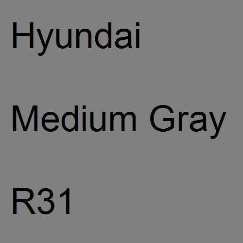 Hyundai, Medium Gray, R31.